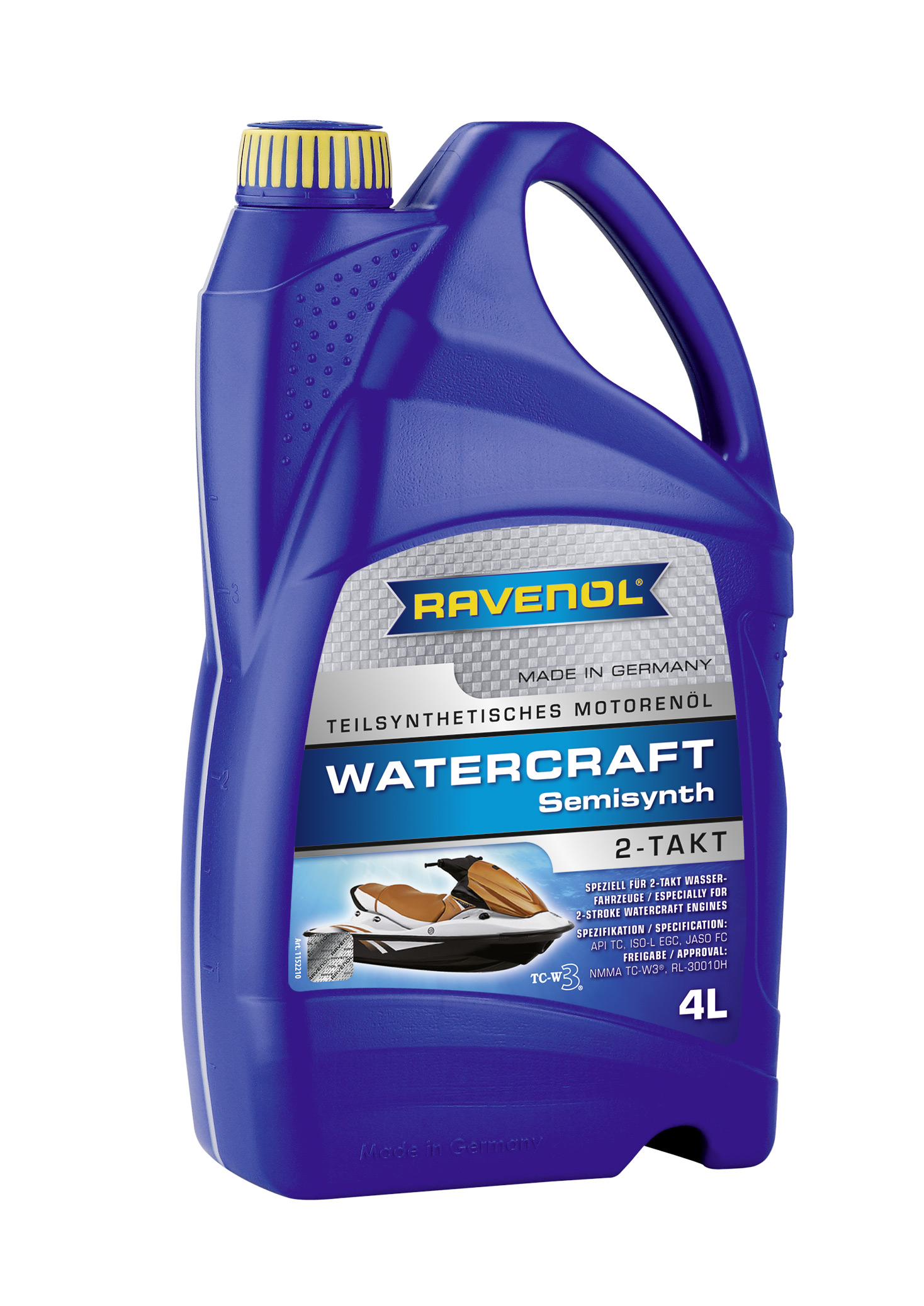 Купить RAVENOL 4014835728493 Моторное масло Ravenol Watercraft Teilsynth 2-Takt 5W-30 4л