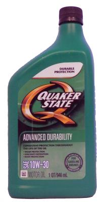 Купить QUAKER STATE 073102012547 Моторное масло QUAKER STATE Advanced Durability SAE 10W-30 (0,946л)