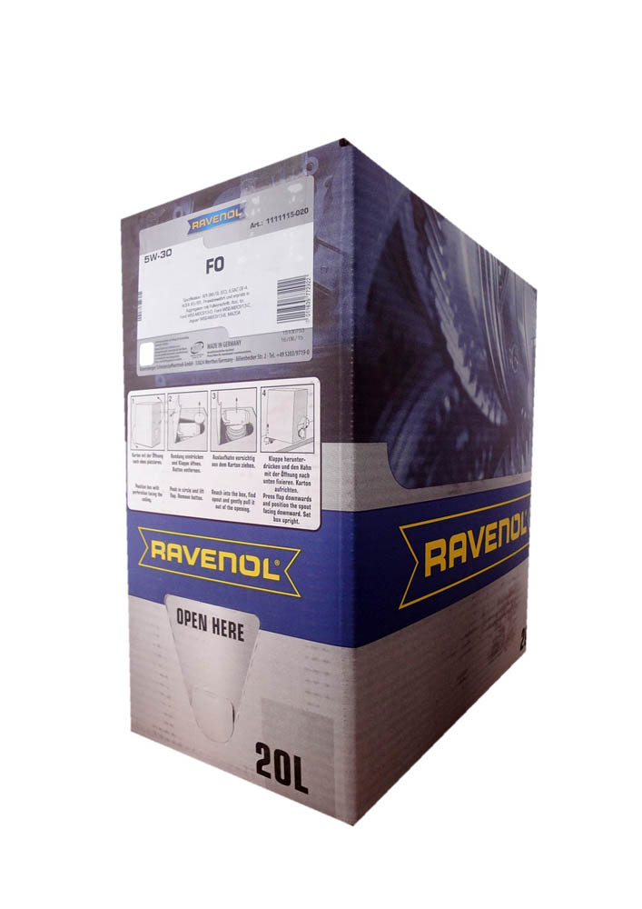 Купить RAVENOL 4014835772922 Моторное масло Ravenol FO SAE 5W-30 20л