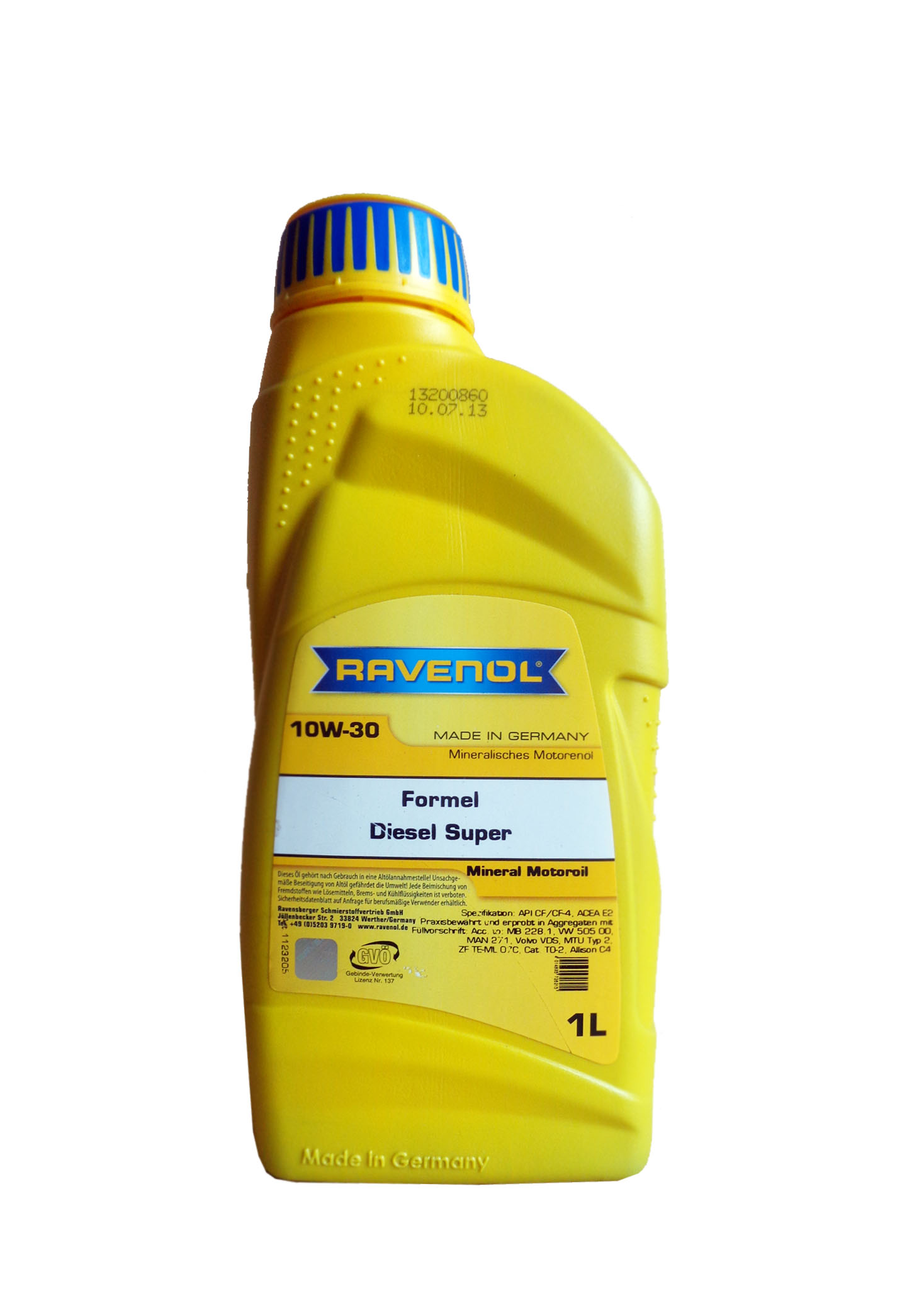 Купить RAVENOL 4014835726215 Моторное масло Ravenol Formel Diesel Super 10W-30 1л
