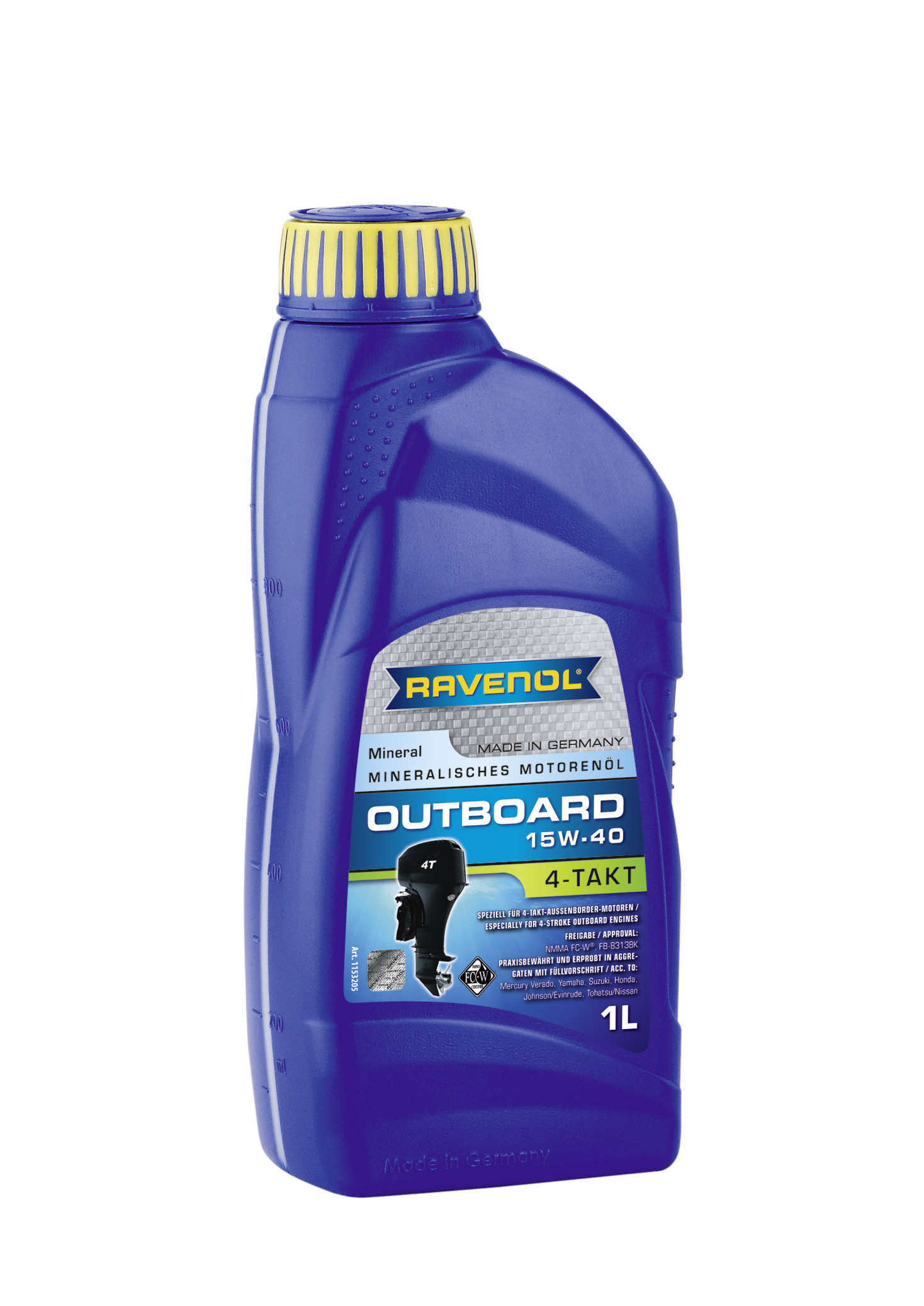 Купить RAVENOL 4014835729216 Моторное масло Ravenol Outboardoel 4T SAE 15W-40 1л