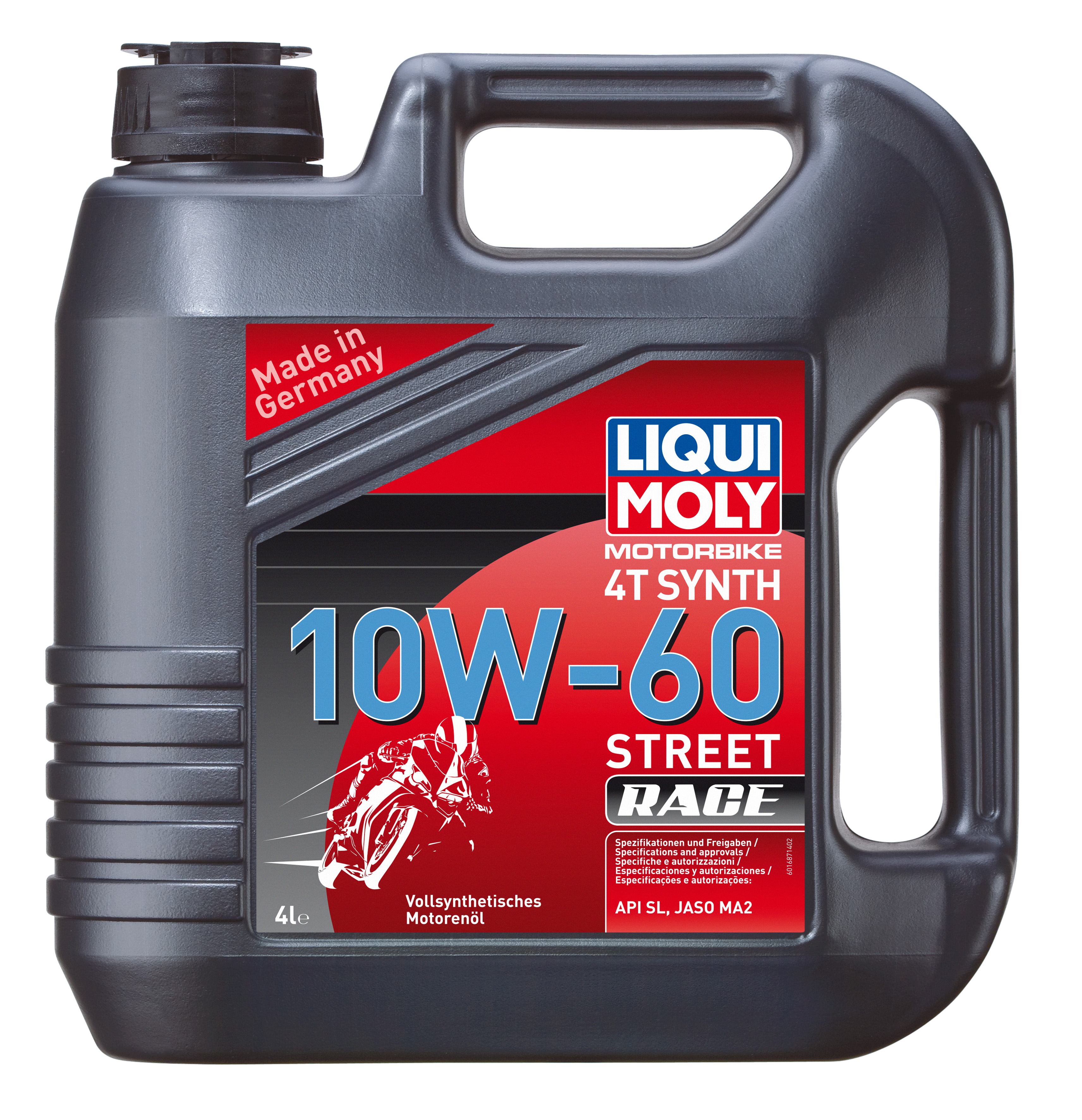 Купить LIQUI MOLY 1687 Моторное масло Liqui moly Motorbike 4T Synth Street Race 10w-60 4л