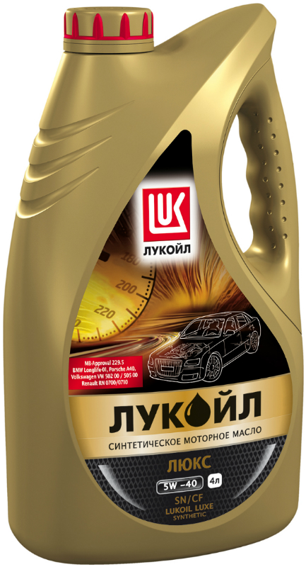 Купить LUKOIL 207465 Моторное масло Lukoil Люкс SAE 5W-40 4л