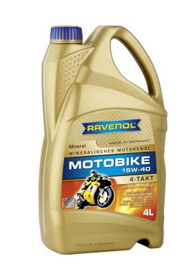 Купить RAVENOL 4014835731394 Моторное масло Ravenol Motobike 4-T Mineral 15W-40 4л
