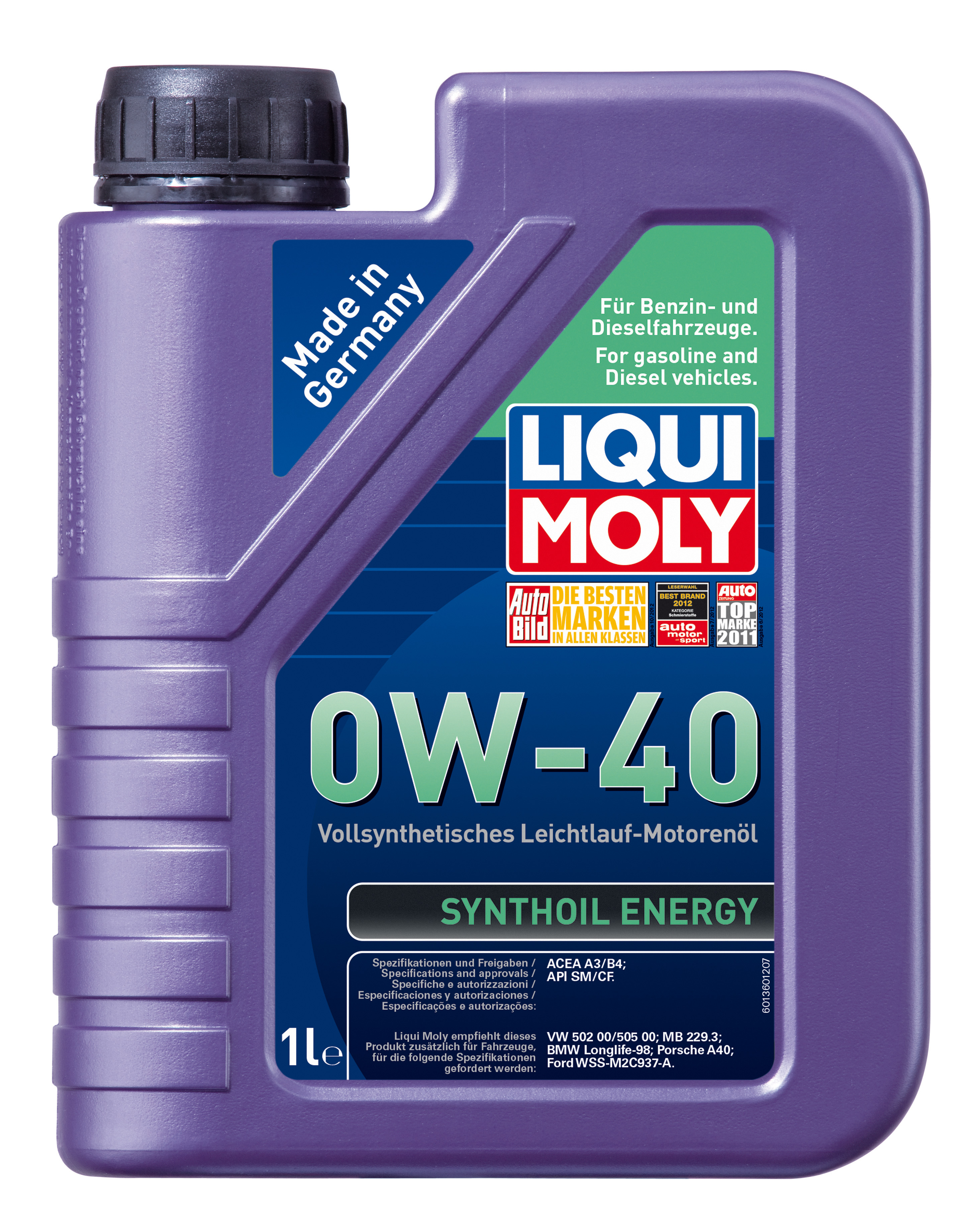 Купить LIQUI MOLY 1922 Моторное масло Liqui moly Synthoil Energy 0W-40 1л