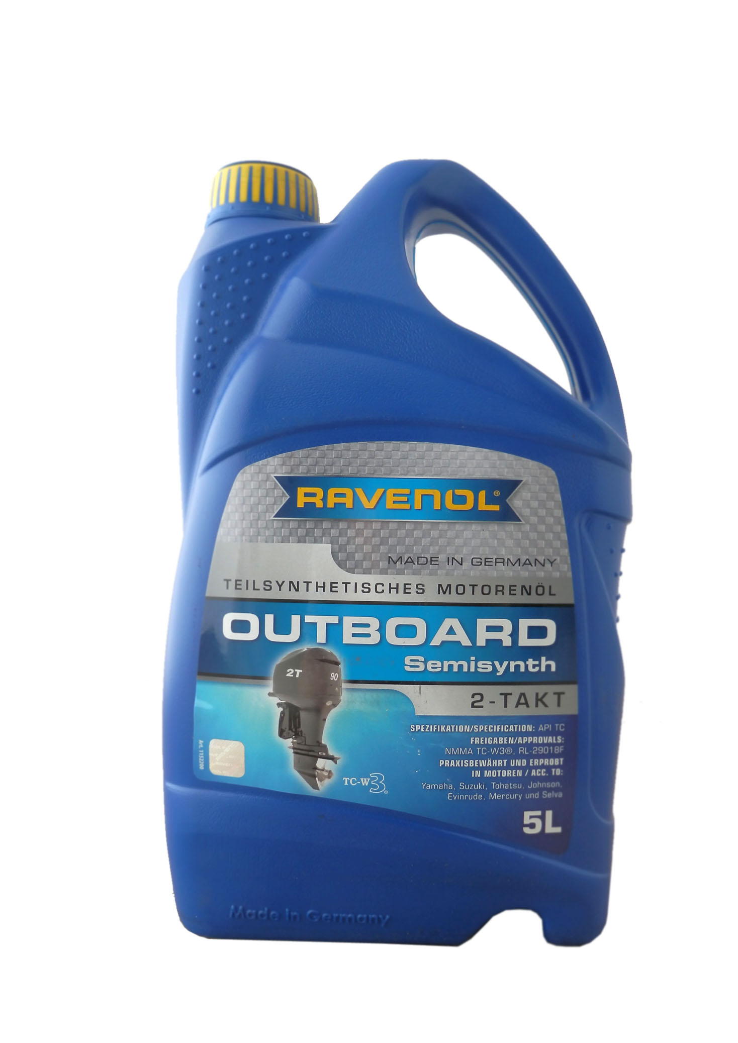 Купить RAVENOL 4014835728356 Моторное масло Ravenol Outboardoel 2T teilsynth 5W-30 5л