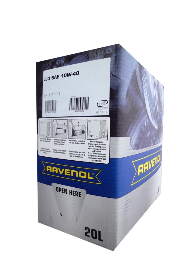 Купить RAVENOL 4014835774728 Моторное масло Ravenol LLO SAE 10W-40 20л
